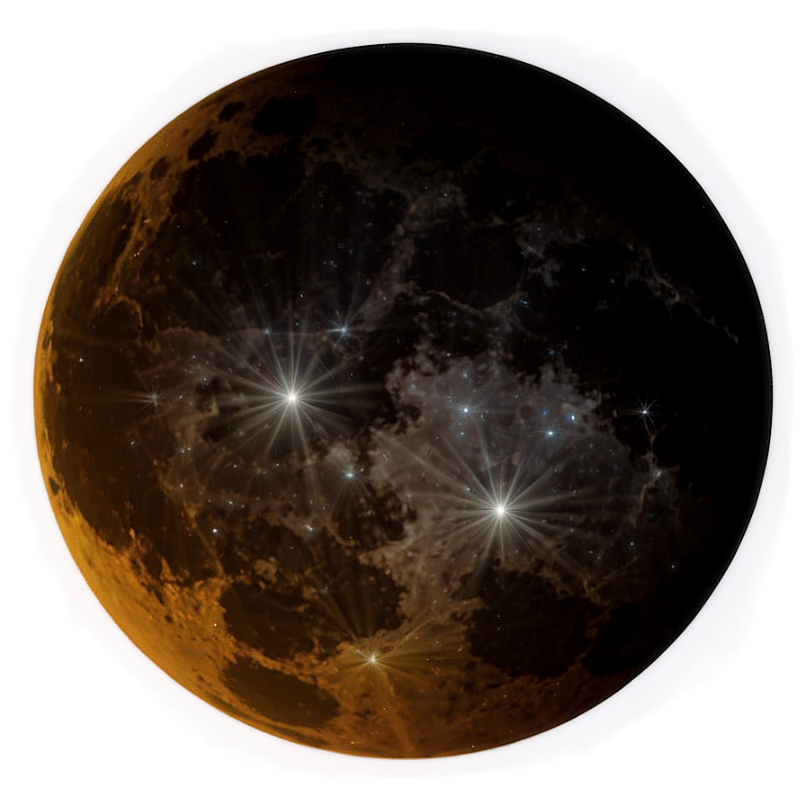 Black Moon In Cosmic Sky Png Hwh PNG image