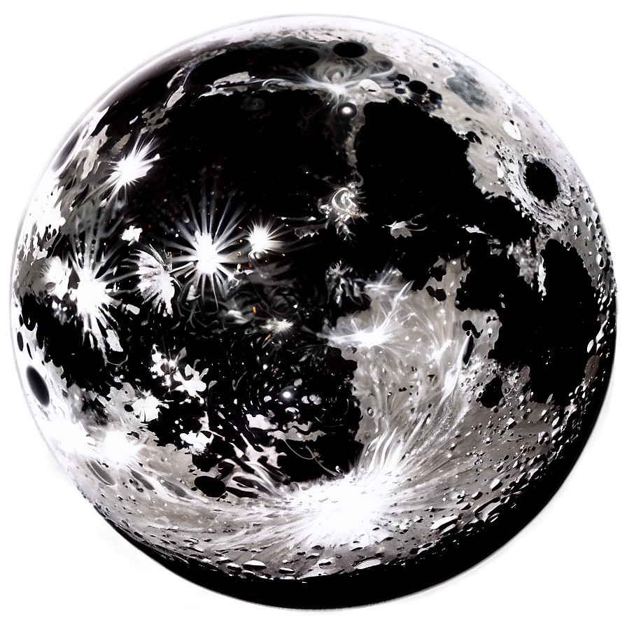 Black Moon Reflection Png 06252024 PNG image