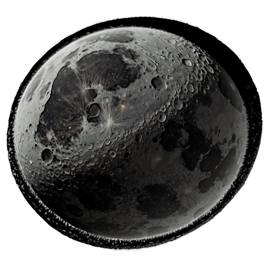 Black Moon With Halo Png Skp PNG image