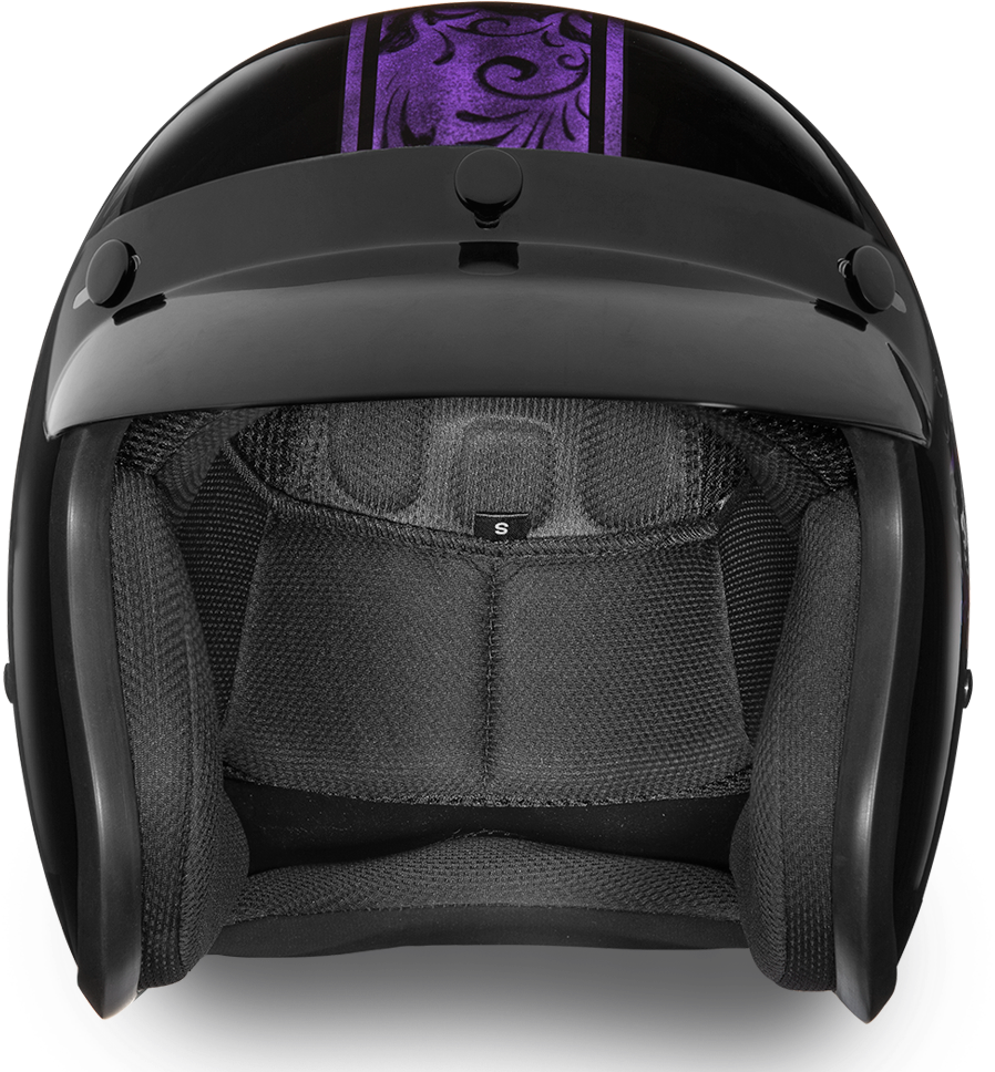 Black Motorcycle Helmet Interior View PNG image