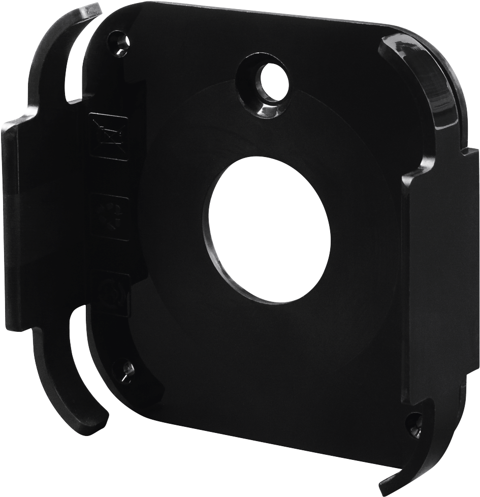 Black Mounting Bracket Accessory PNG image