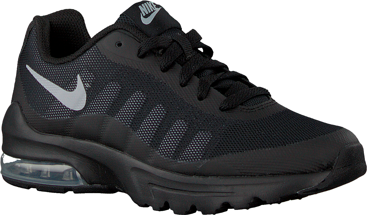 Black Nike Air Max Running Shoe PNG image