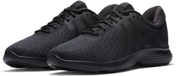 Black Nike Running Shoes PNG image