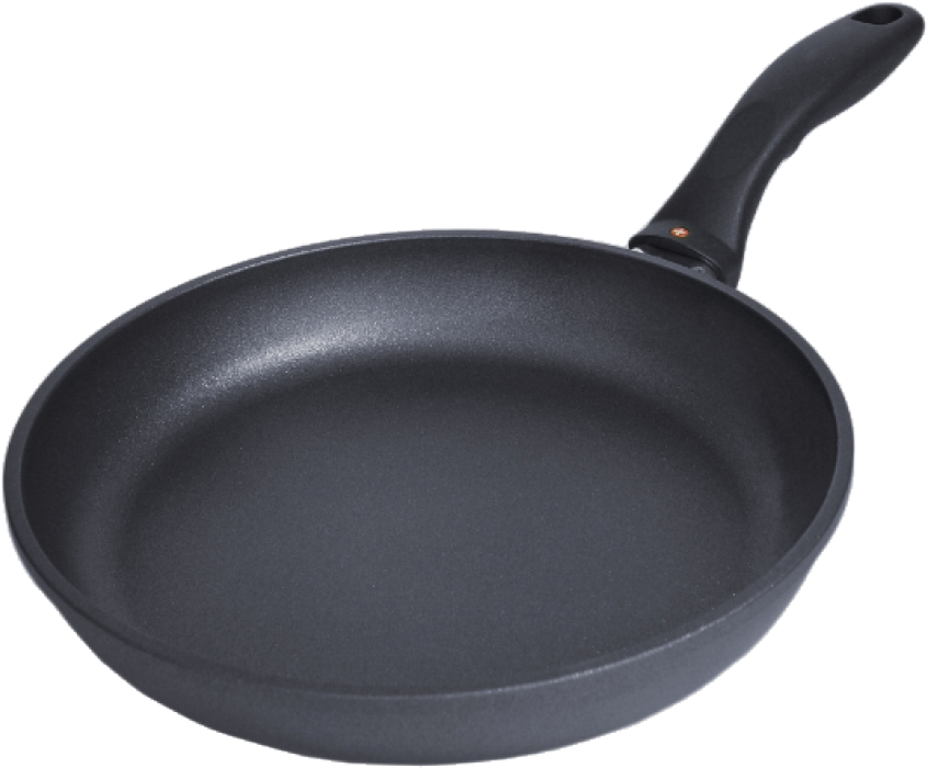 Black Nonstick Frying Pan PNG image