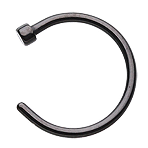 Black Nose Ring Jewelry PNG image