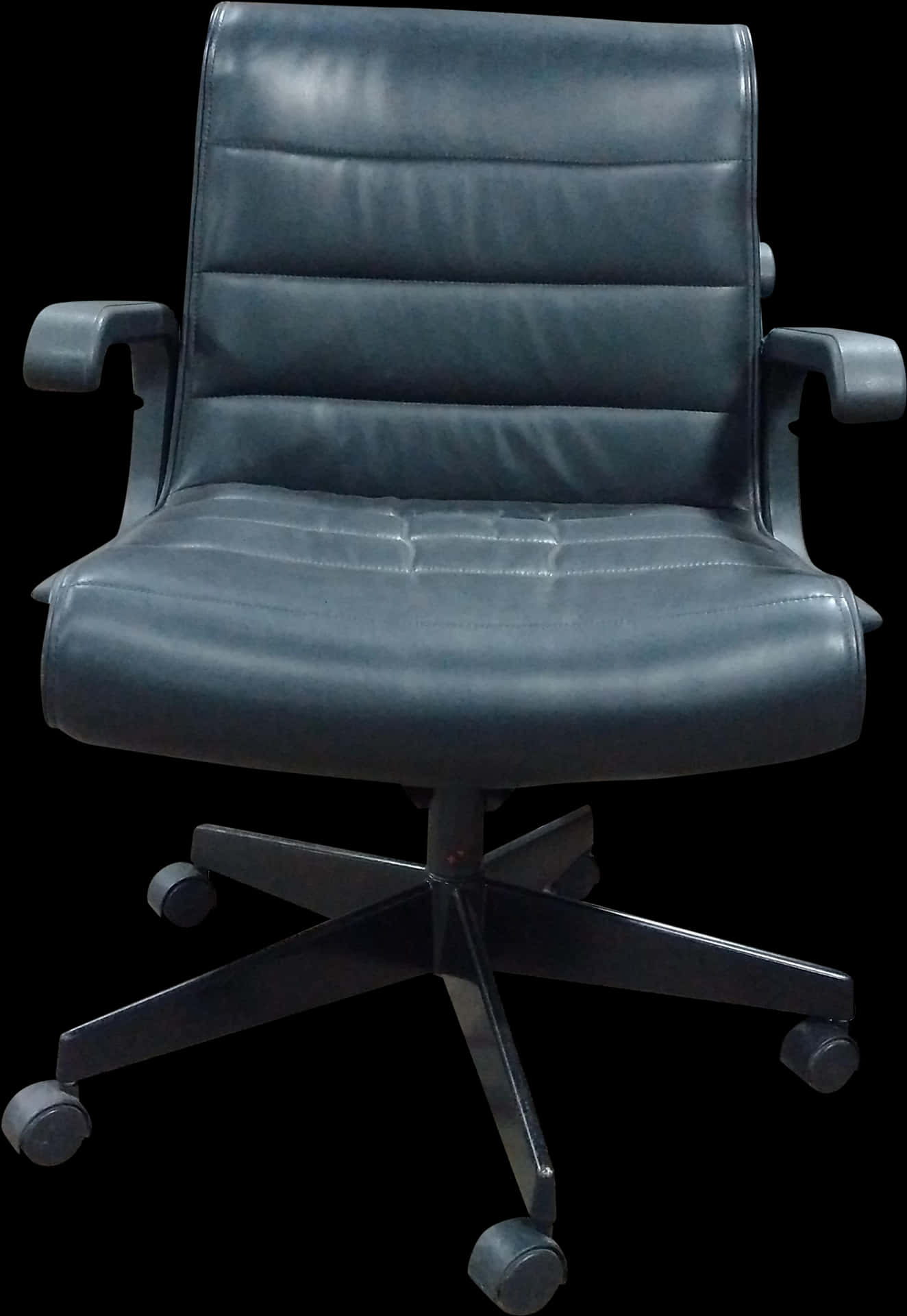 Black Office Chair Isolated PNG image