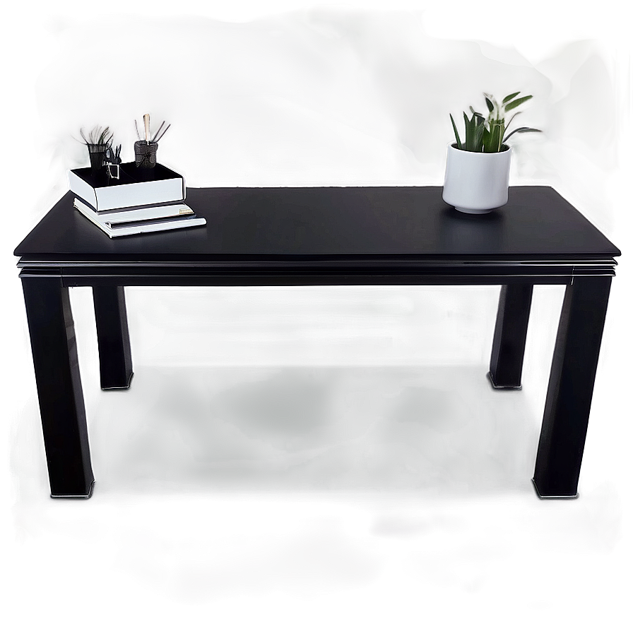 Black Office Desk Png 66 PNG image