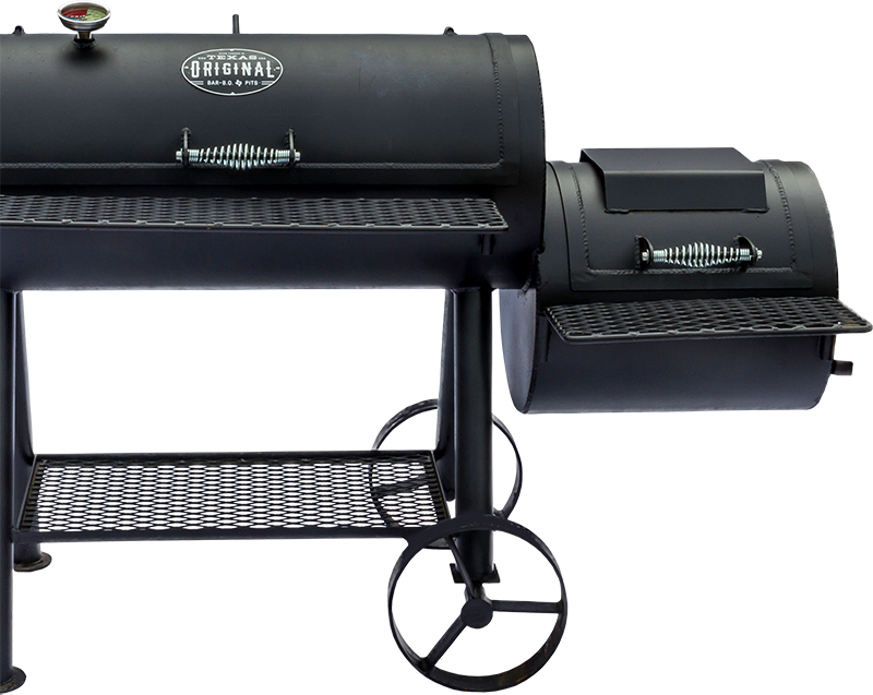 Black Offset Smoker Barbecue PNG image