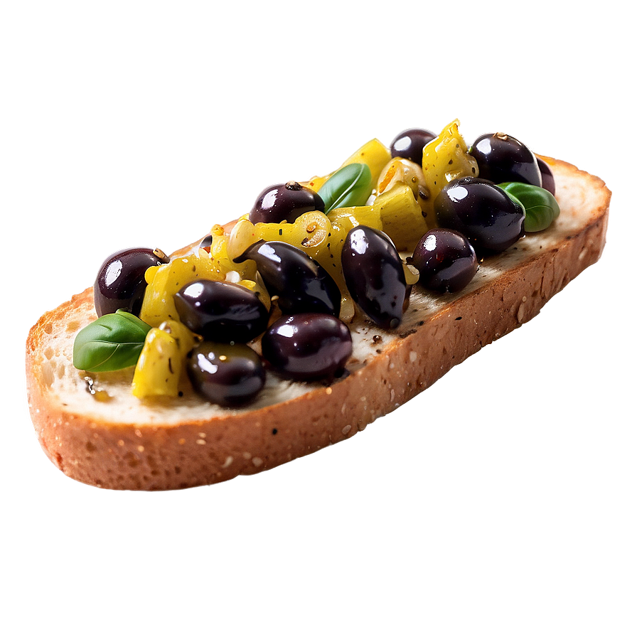 Black Olive Bruschetta Png Wmg16 PNG image