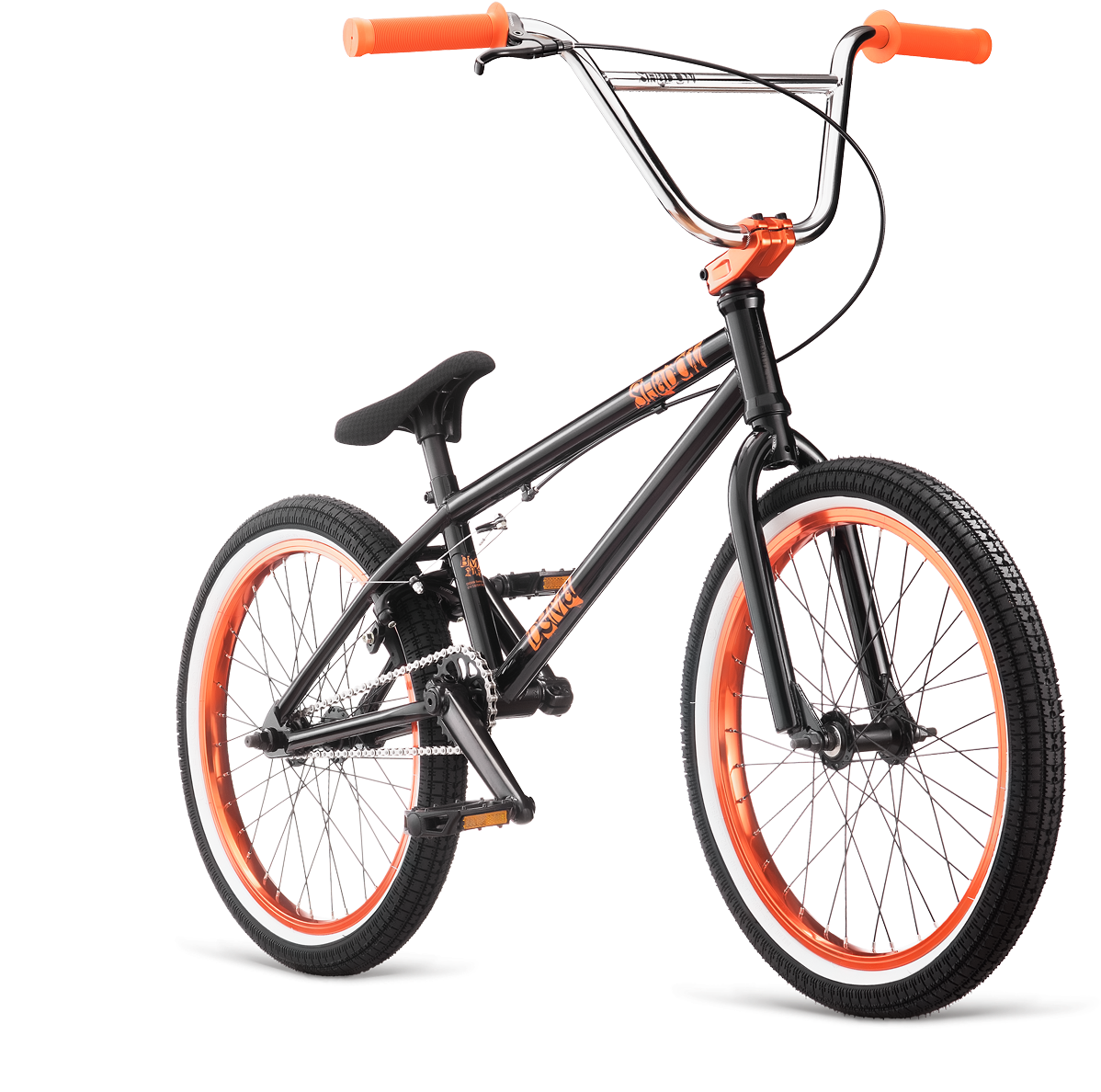 Black Orange B M X Bike PNG image