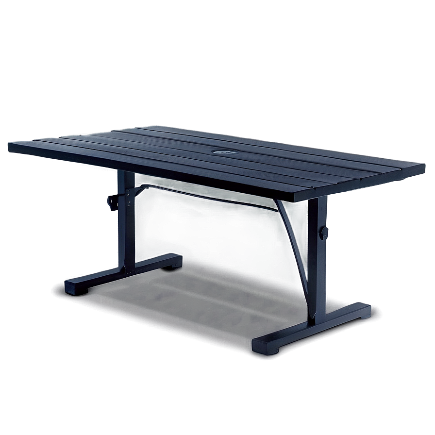 Black Outdoor Table Png 06282024 PNG image