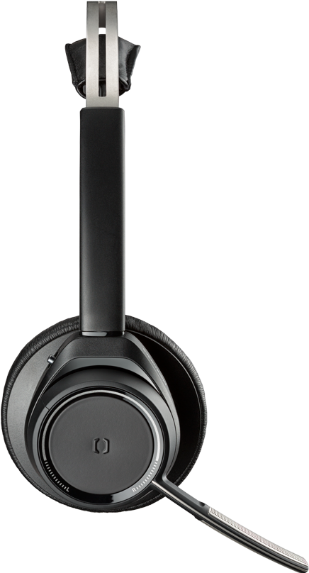 Black Over Ear Headphonewith Microphone PNG image