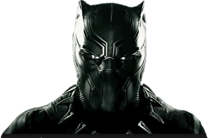 Black Panther Costume Portrait PNG image