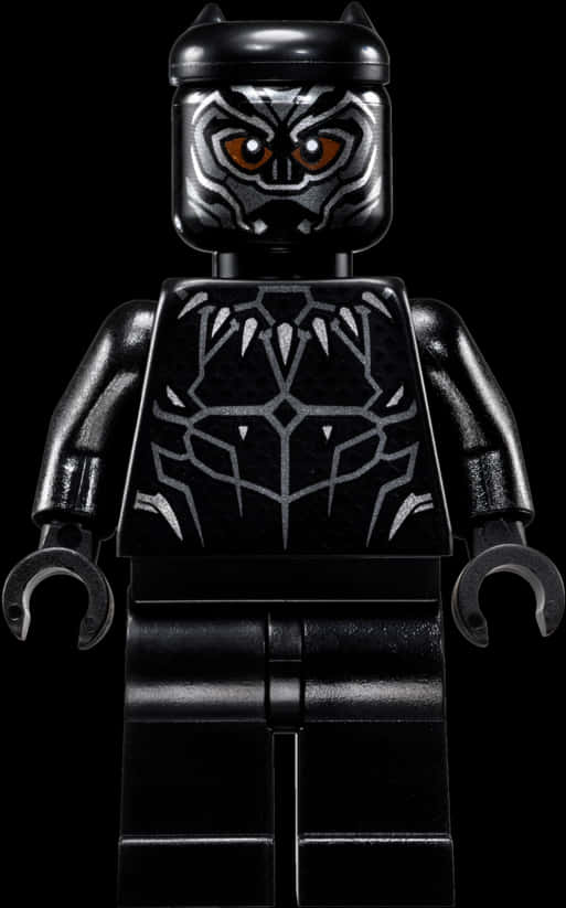 Black Panther Lego Minifigure PNG image