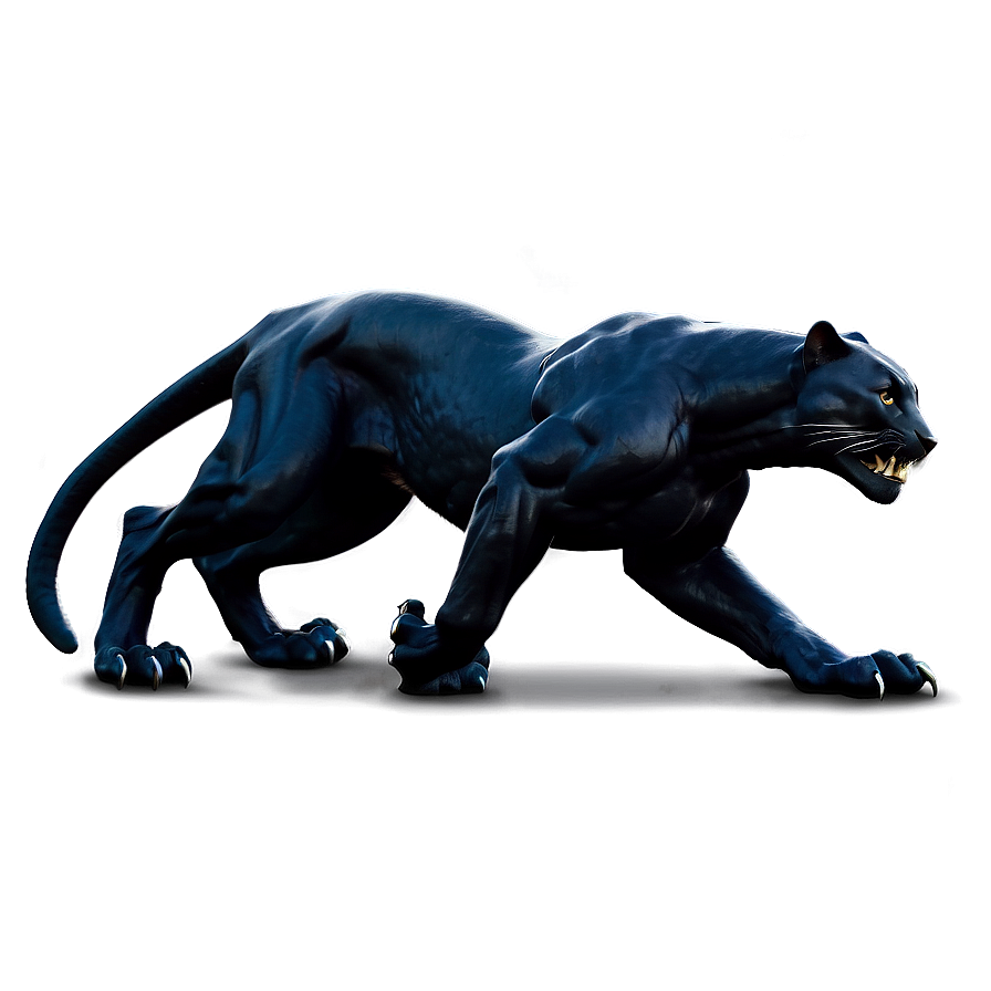 Black Panther Side Profile Png Mif PNG image