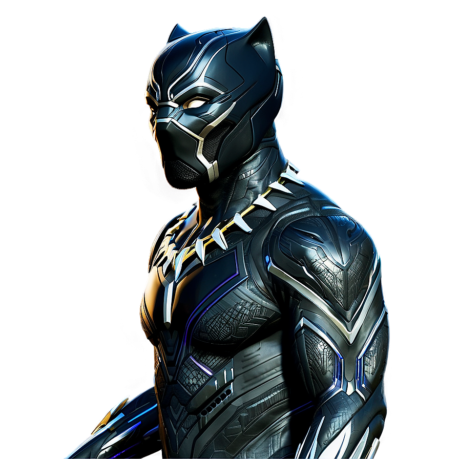 Black Panther Vibranium Suit Png Jqv PNG image