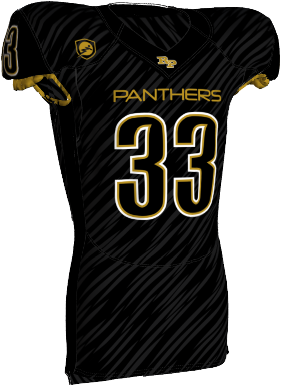 Black Panthers Football Jersey33 PNG image