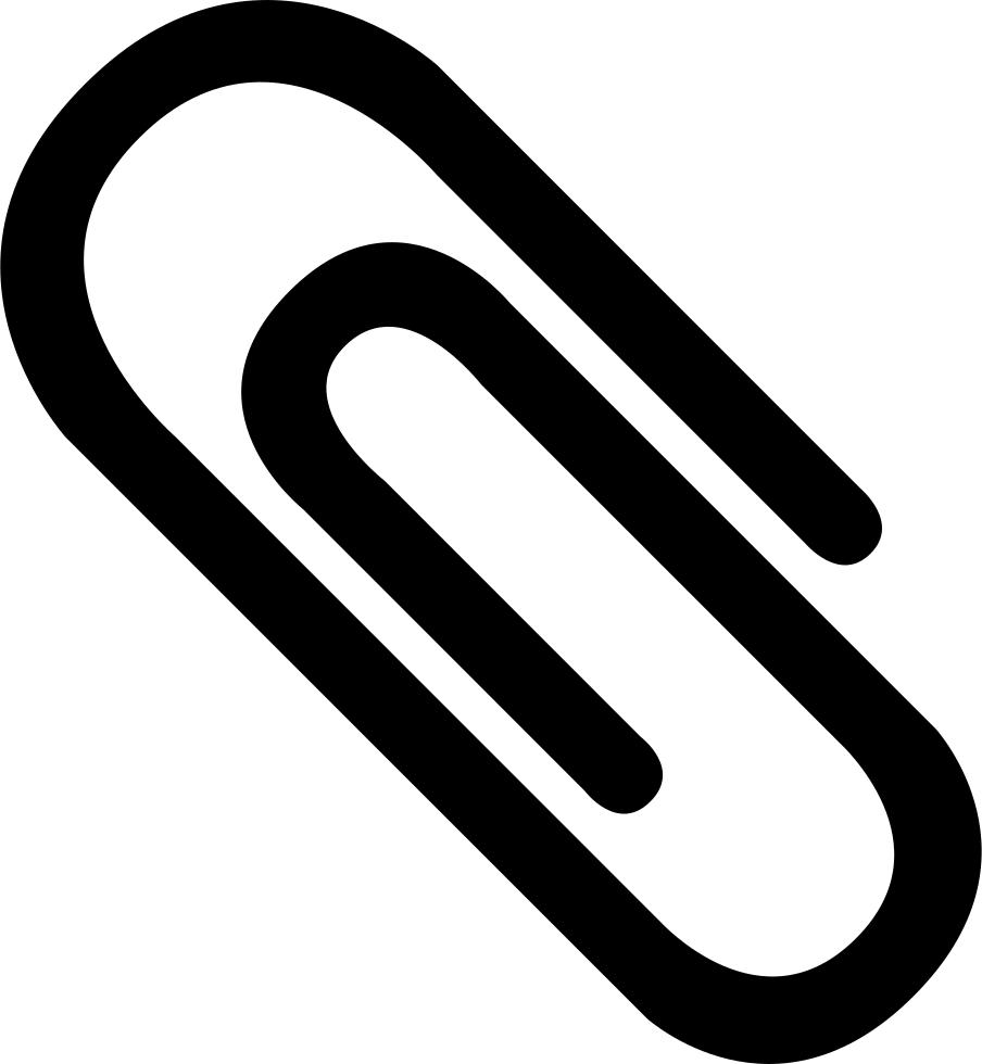 Black Paperclip Icon PNG image