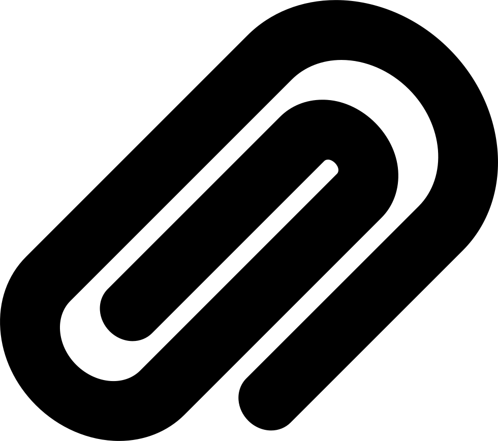 Black Paperclip Icon PNG image