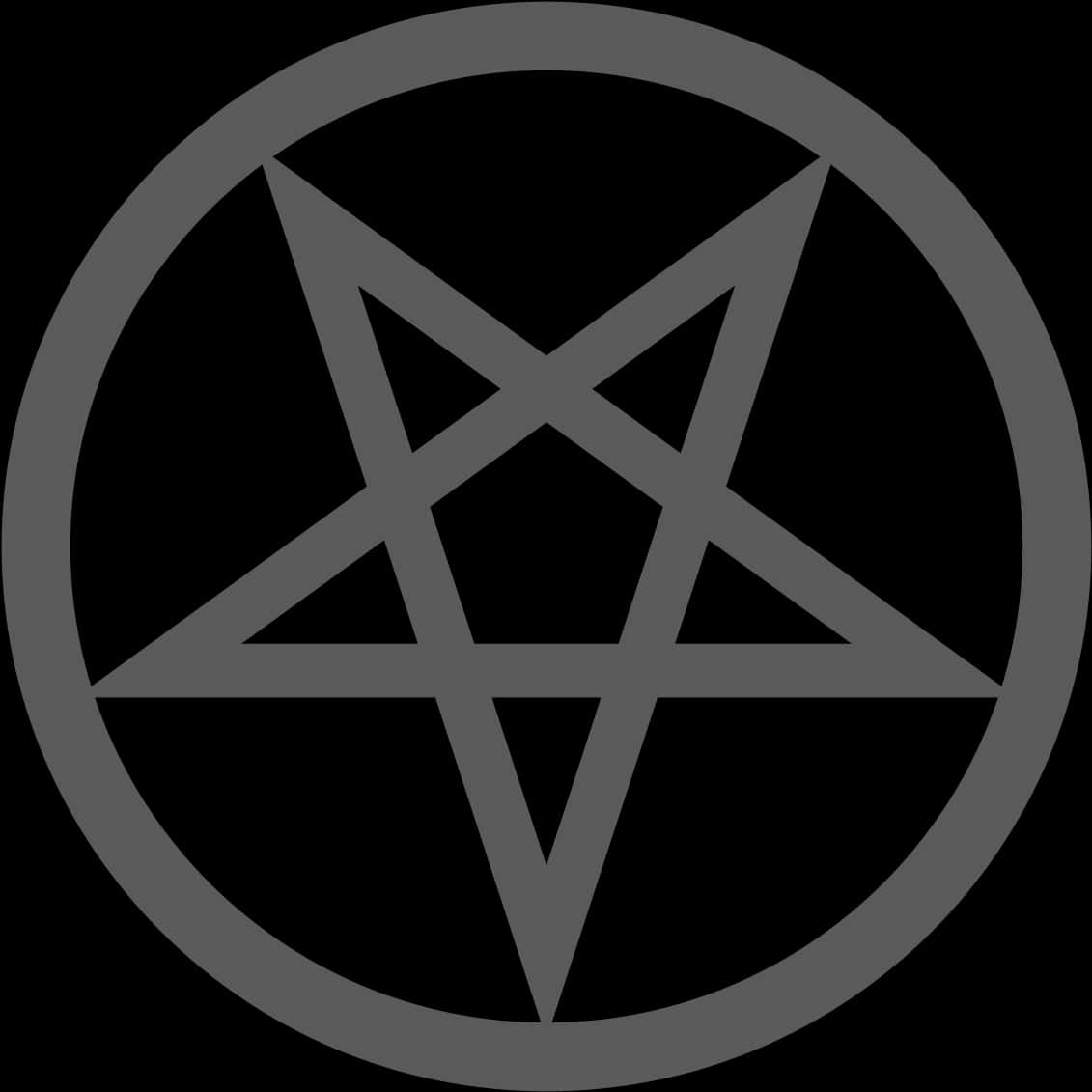 Black Pentagram Symbol PNG image