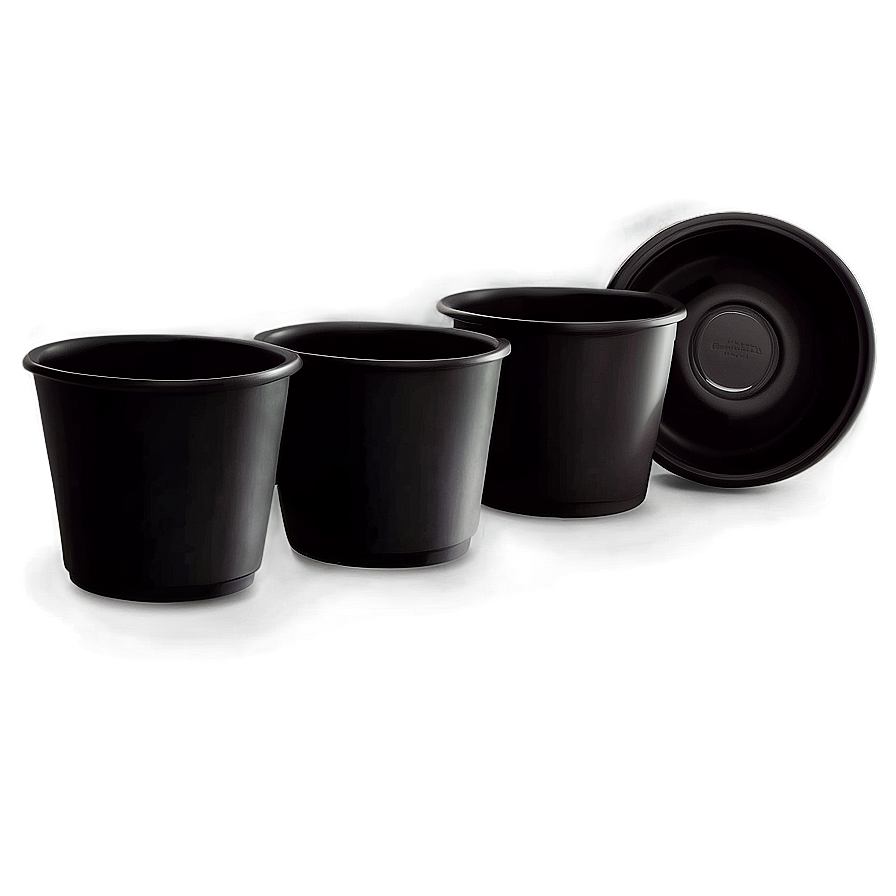 Black Plastic Cup Png 06132024 PNG image