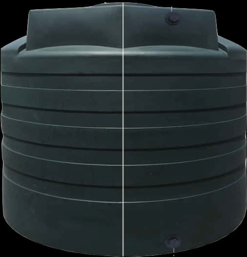 Black Plastic Water Storage Tank PNG image