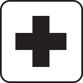 Black Plus Sign Icon PNG image