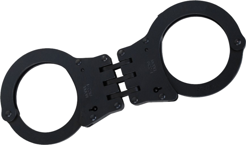 Black Police Handcuffs PNG image
