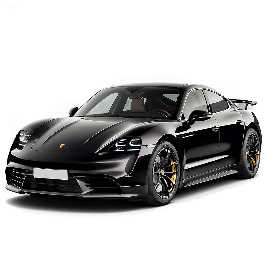 Black Porsche Taycan Dynamic Png Vvl PNG image