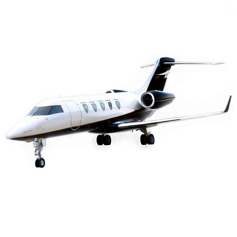 Black Private Jet Png 06122024 PNG image