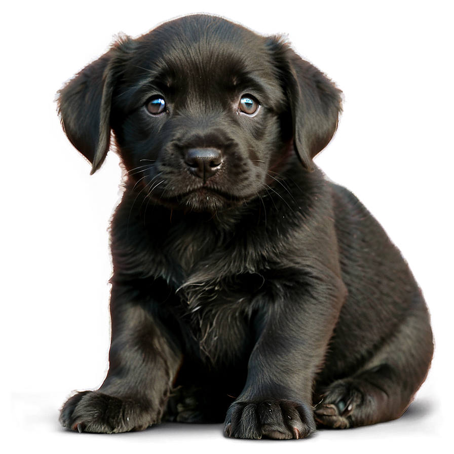 Black Puppy Png 14 PNG image