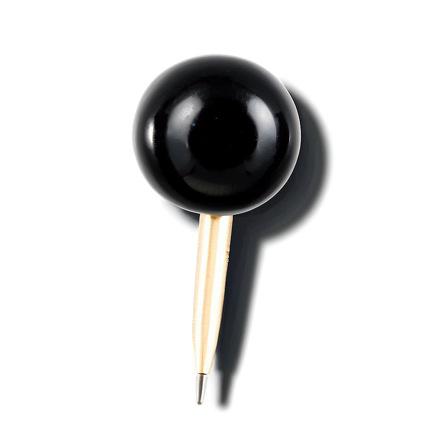 Black Push Pin Png 05252024 PNG image