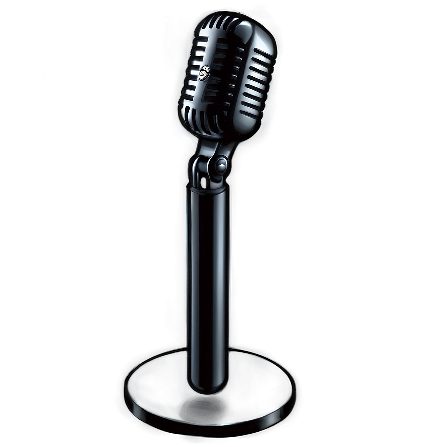 Black Radio Microphone Png 06272024 PNG image