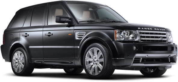 Black Range Rover Side View PNG image