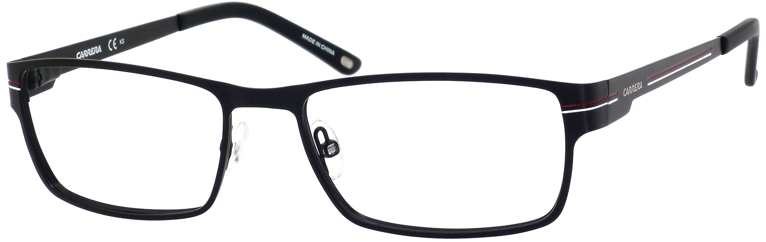 Black Rectangular Eyeglasses Transparent Background PNG image