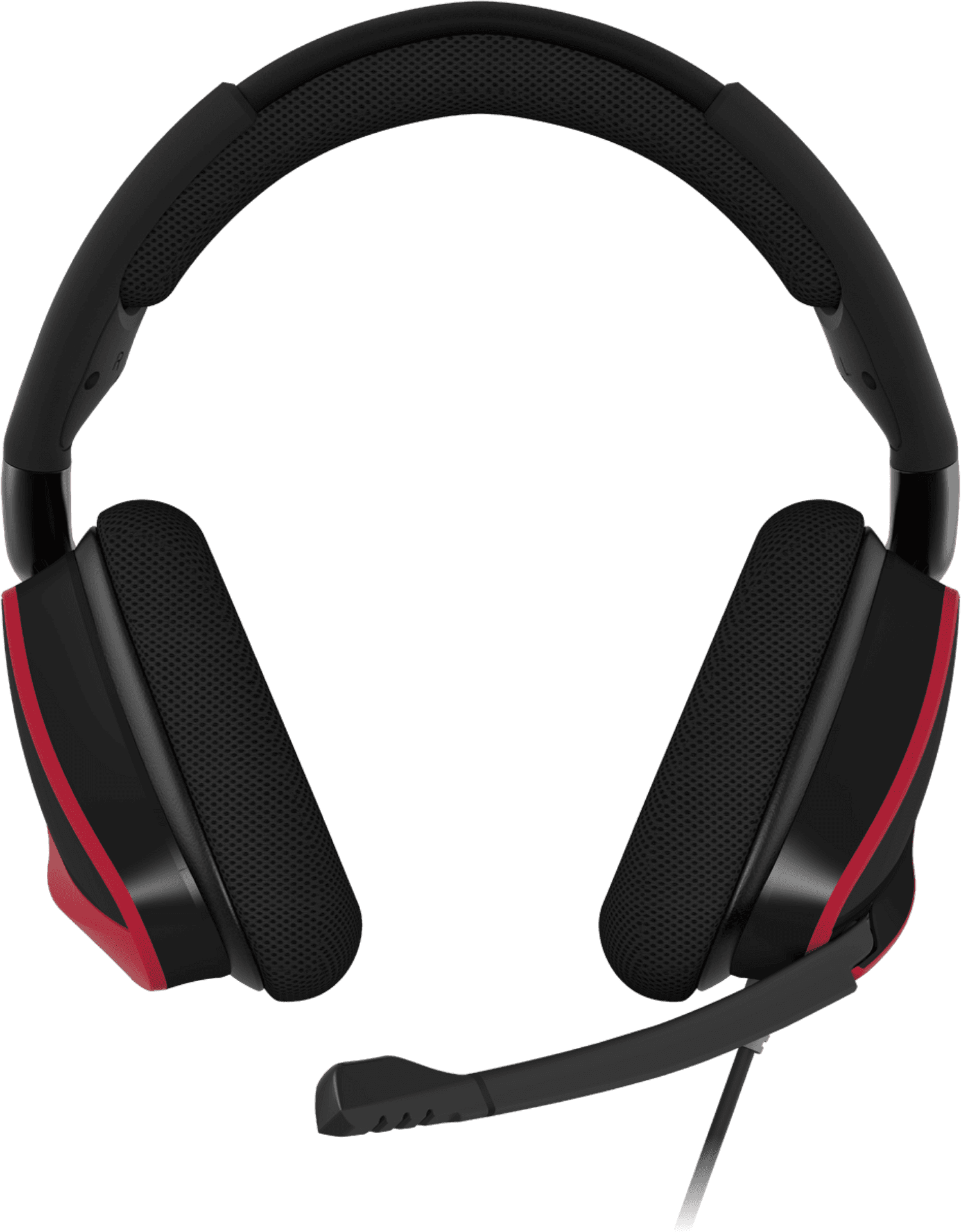 Black Red Gaming Headset PNG image