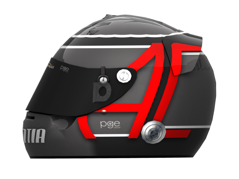 Black Red Motorcycle Helmet Side View PNG image