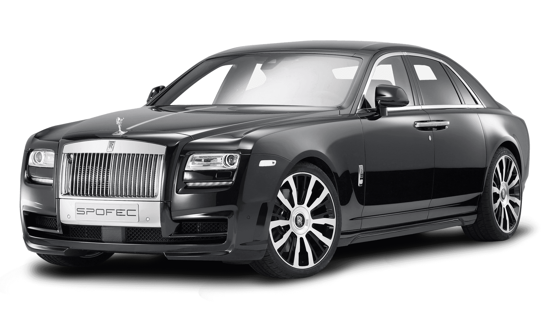 Black Rolls Royce Ghost Spofec Edition PNG image