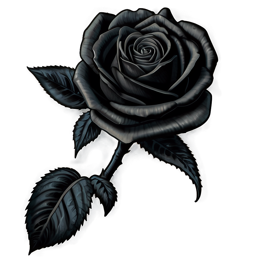 Black Roses Sketch Png 06212024 PNG image