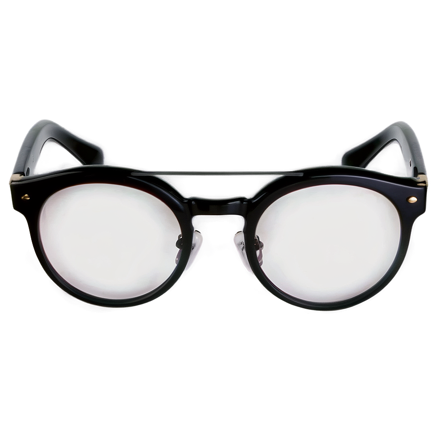 Black Round Glasses Png 05252024 PNG image
