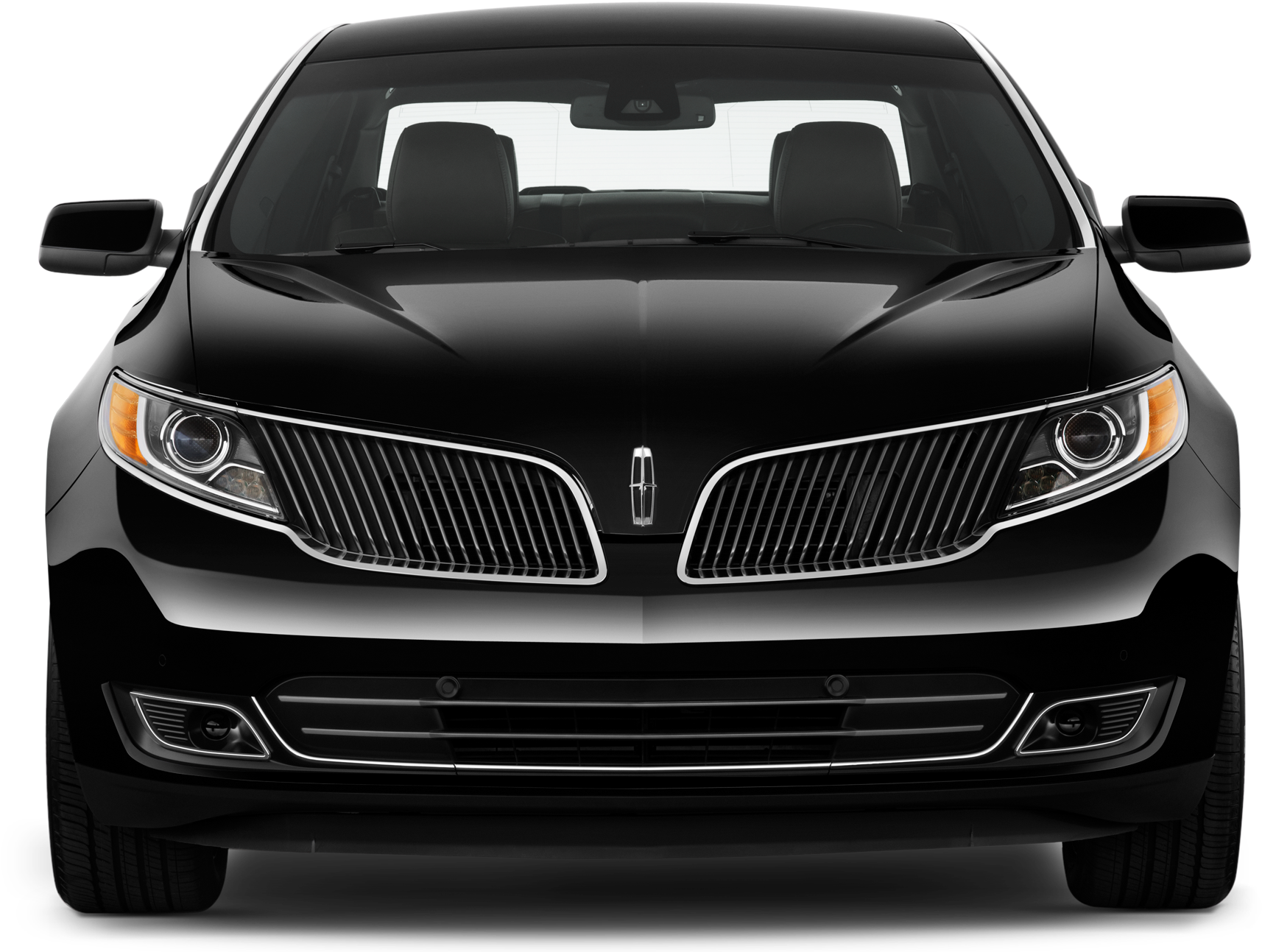 Black Sedan Front View PNG image