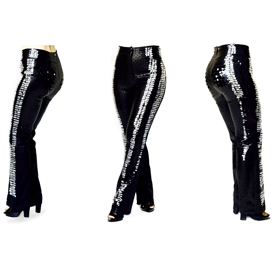 Black Sequin Pants Png Dse23 PNG image