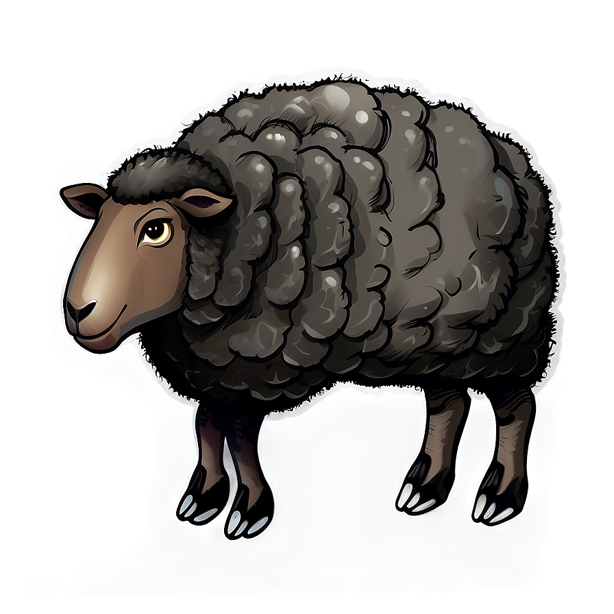 Black Sheep Illustration Png 90 PNG image