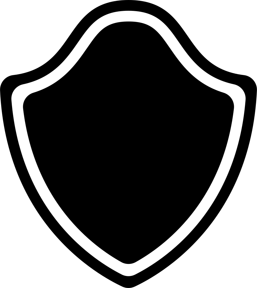 Black Shield Icon PNG image