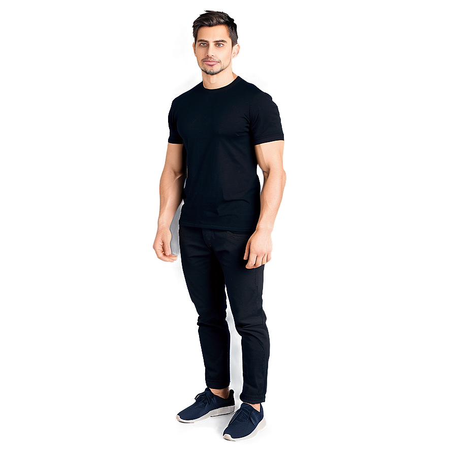 Black Shirt Casual Wear Png Xmm PNG image