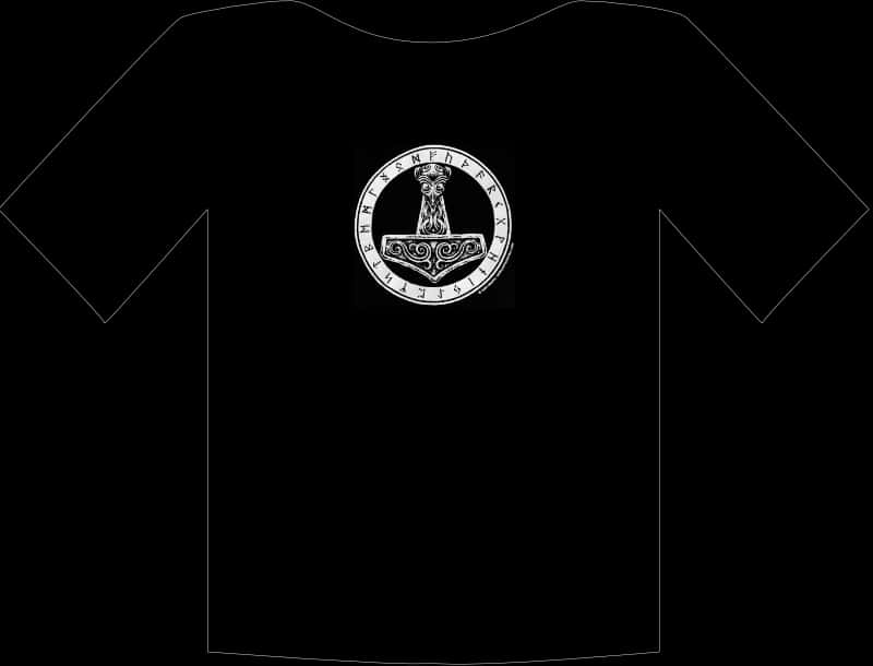 Black Shirt Graphic Design PNG image