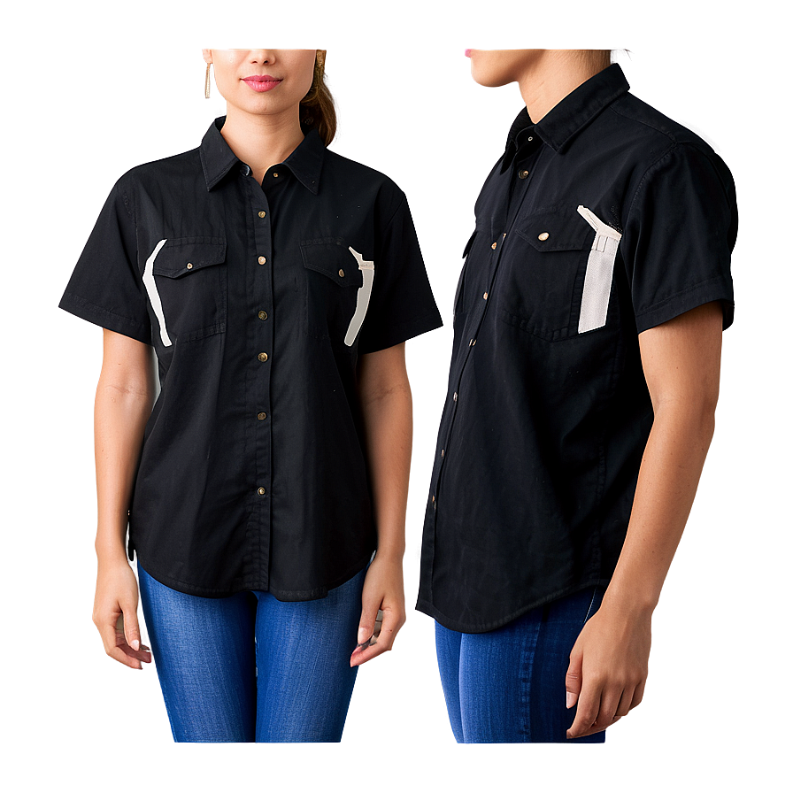 Black Shirt Outfit Png Whj PNG image