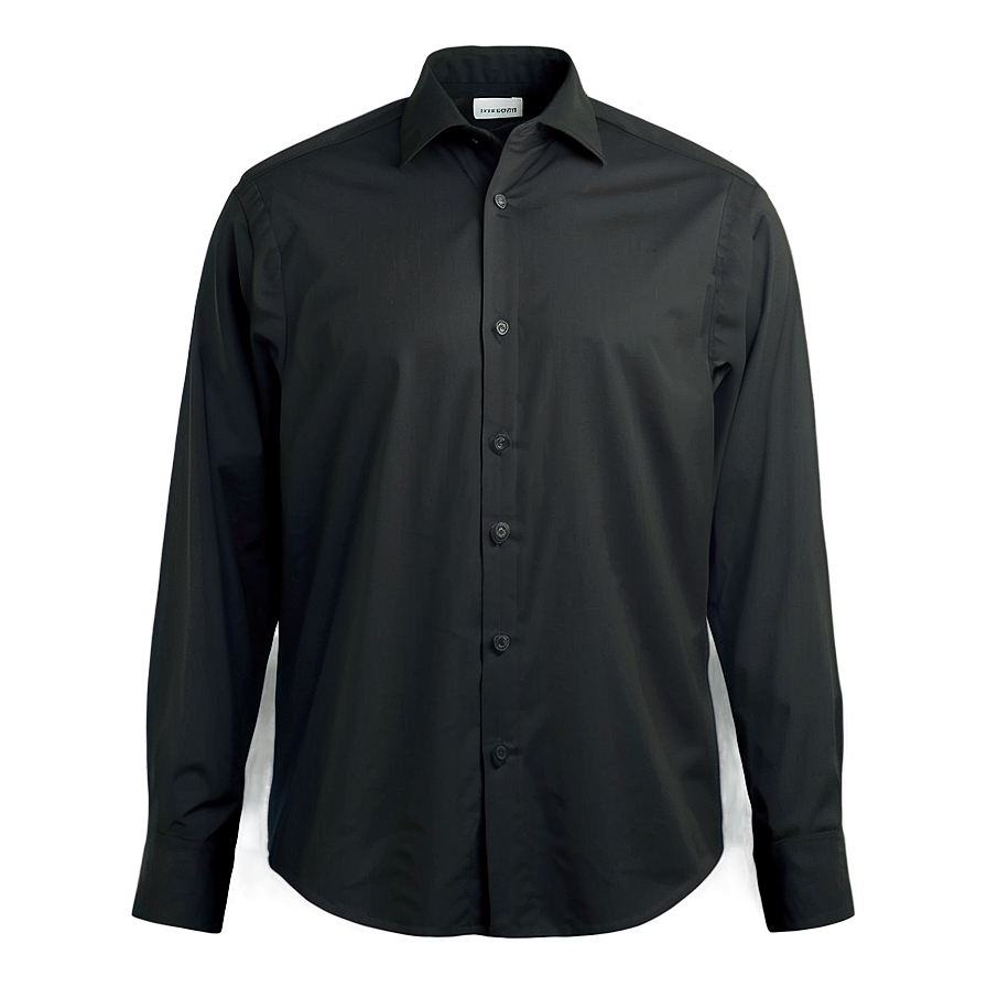 Black Shirt With Embroidery Png Cua60 PNG image
