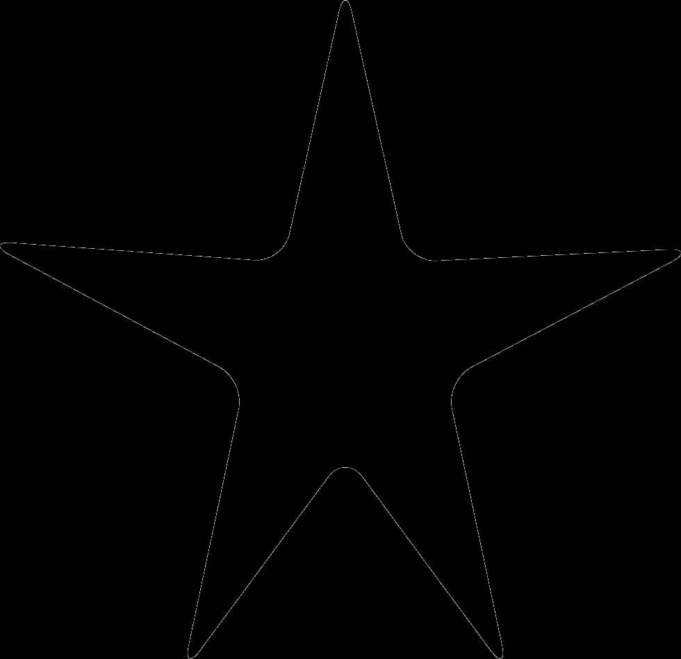Black Silhouette Star PNG image