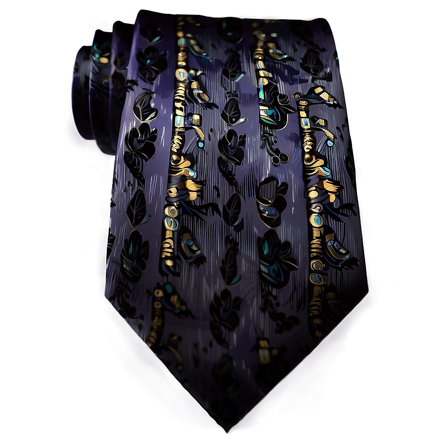 Black Silk Tie Png Ika PNG image